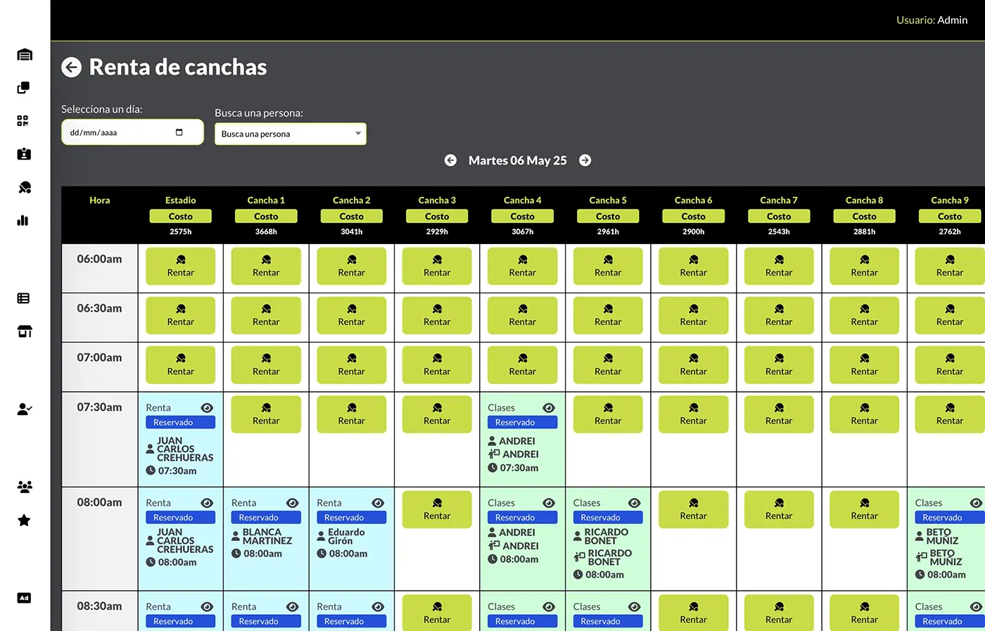 Sistema de Pádel - Vista 2