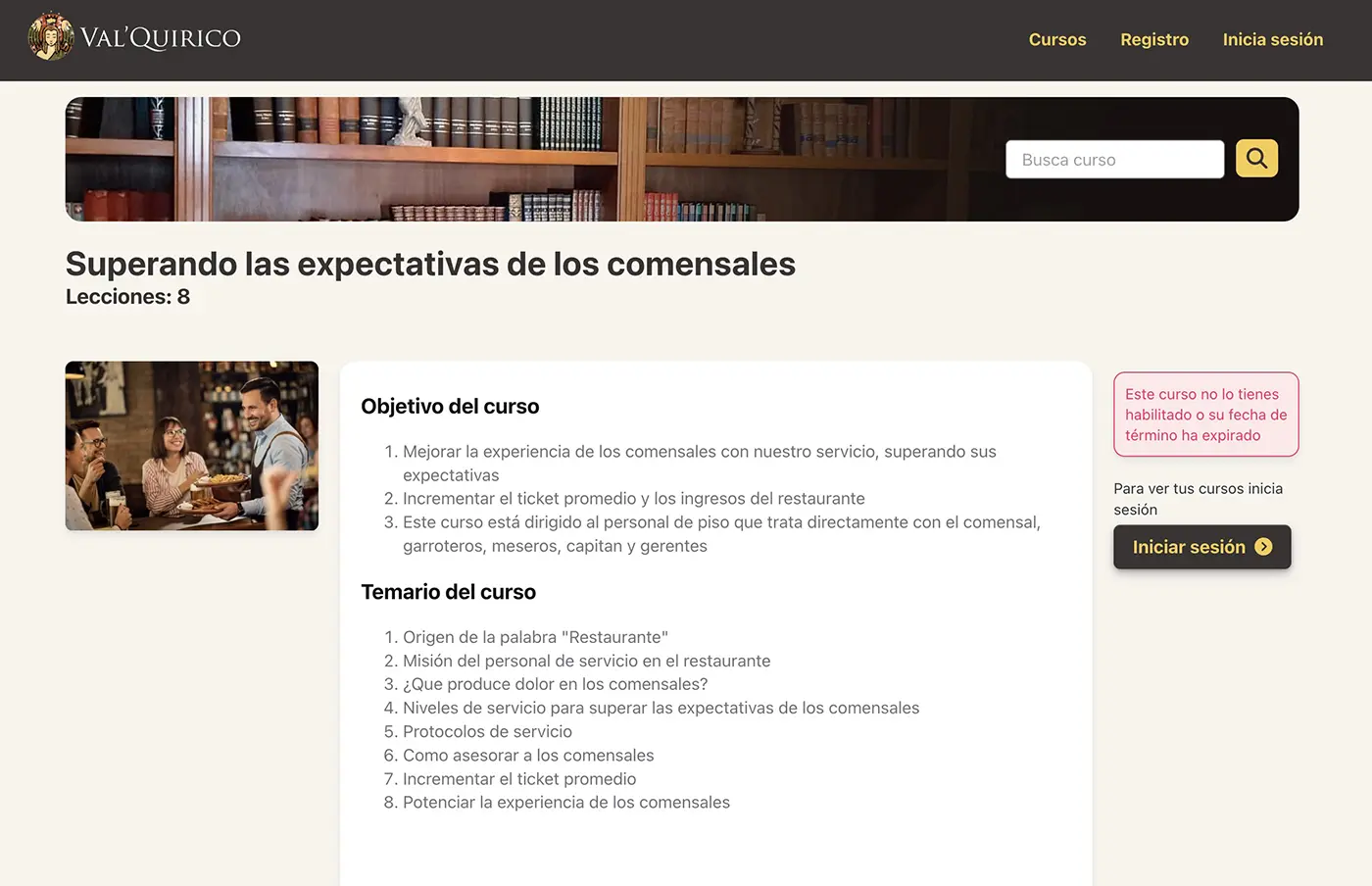 Sistema de Cursos en Línea - Vista 2