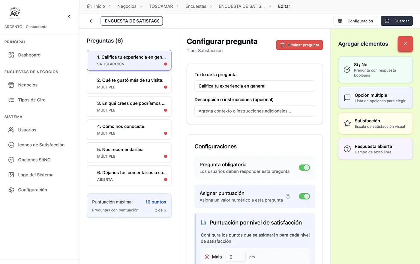 Sistema de Encuetas - Vista 1